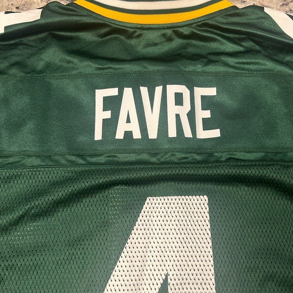 Reebok Brett Favre Authentic NFL On Field Equipment Football Jersey Large #4 - Picture 4 of 9